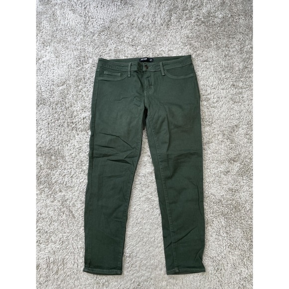 Just Black Denim - Just Black Jeans Womens 31P Green Skinny Denim Made in USA Five Pocket